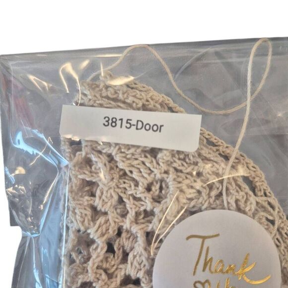 Doily, Vintage Ecru Cotton Crocheted 6.5" - Picture 3 of 6